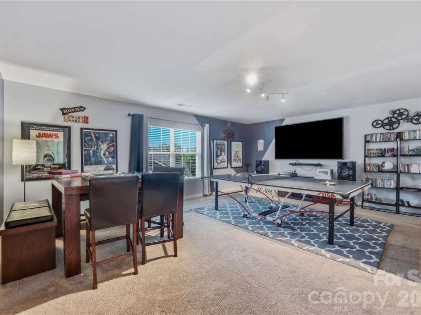 14336 Baytown Court, Huntersville, NC 28078.  MLS# CAR4399744, YatesRealty ID 36107. Another view of the finished recreation space with room for multiple activities.