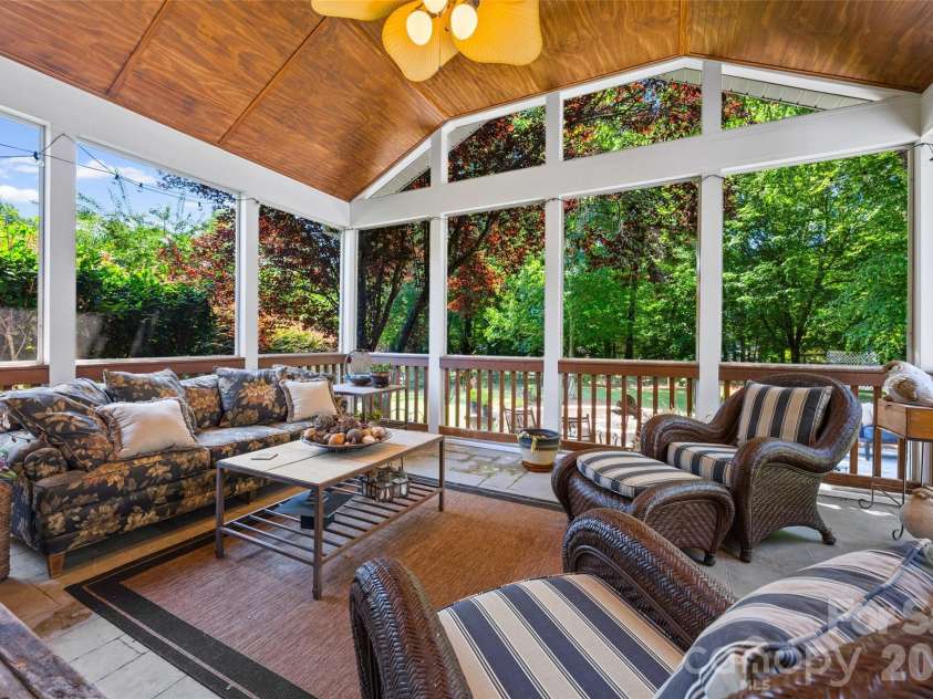 5301 Ravenglass Court, Waxhaw, NC 28173.  MLS# CAR4400032, YatesRealty ID 36114. Expansive Screened Poch