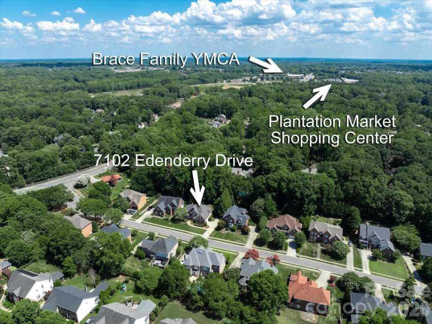 7102 Edenderry Drive, Charlotte, NC 28270.  MLS# CAR4402516, YatesRealty ID 36118. 