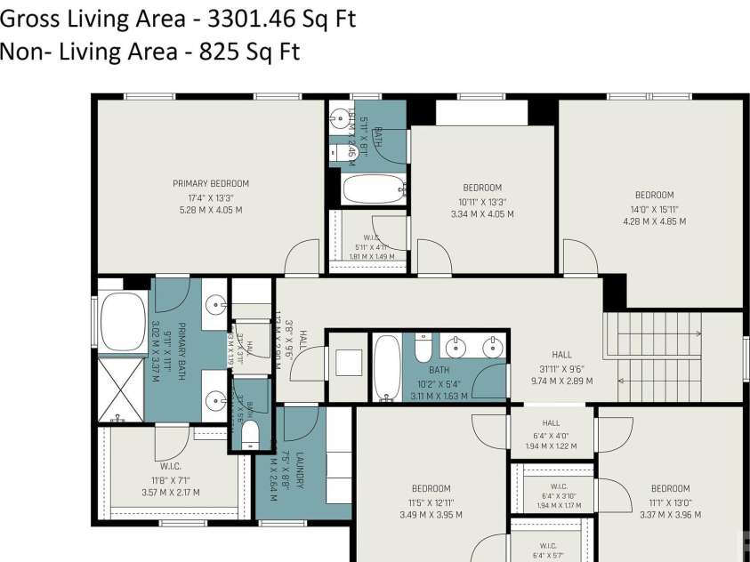 4571 Selhurst Drive, Fort Mill, SC 29707.  MLS# CAR4401865, YatesRealty ID 36119. Floor Plan - Upper Level
