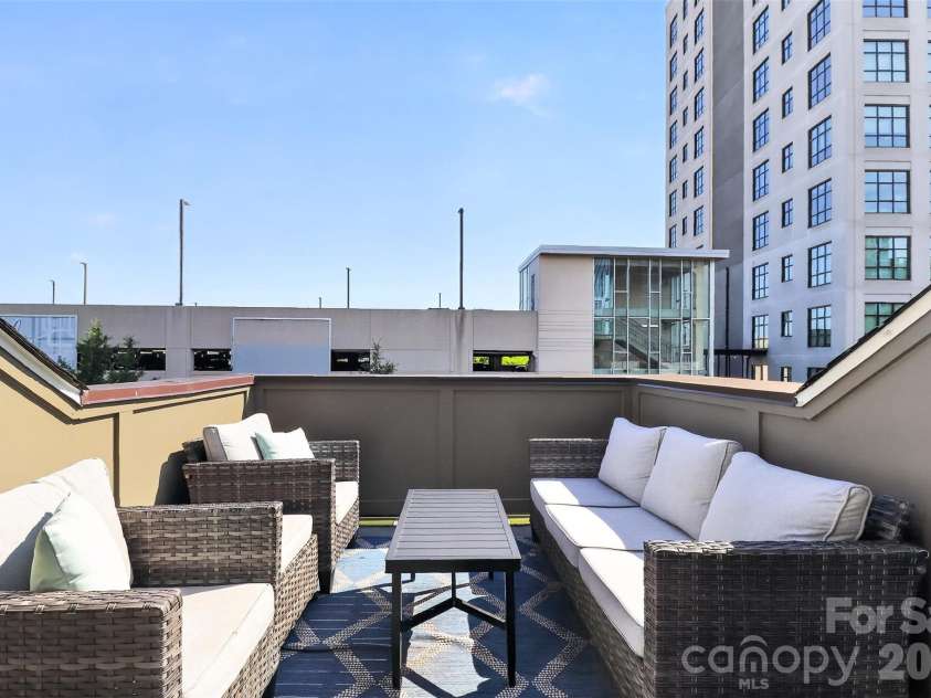 231 Doggett Street, Charlotte, NC 28203.  MLS# CAR4380904, YatesRealty ID 36121. Rooftop