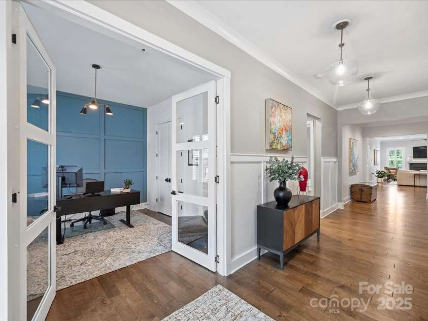 13627 Tranquil Day Drive, Matthews, NC 28105.  MLS# CAR4285895, YatesRealty ID 3613. Foyer and Office/Bedroom 2