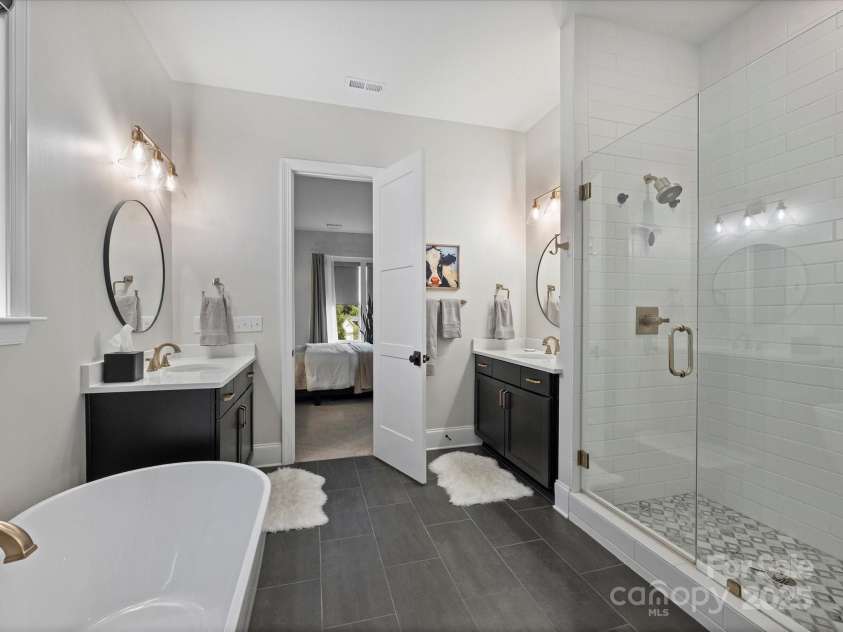 13627 Tranquil Day Drive, Matthews, NC 28105.  MLS# CAR4285895, YatesRealty ID 3613. Primary Bathroom