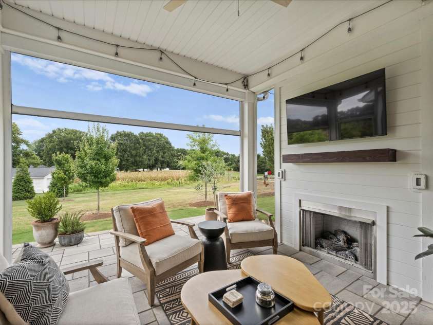 13627 Tranquil Day Drive, Matthews, NC 28105.  MLS# CAR4285895, YatesRealty ID 3613. Screened Porch