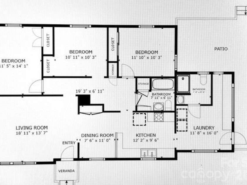 2981 East Maiden Road, Maiden, NC 28650.  MLS# CAR4400803, YatesRealty ID 36143. Floor Plan