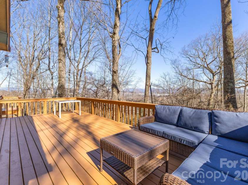 11 Poplar Drive, Mills River, NC 28759.  MLS# CAR4333561, YatesRealty ID 3615. Oversized deck with breathtaking views
