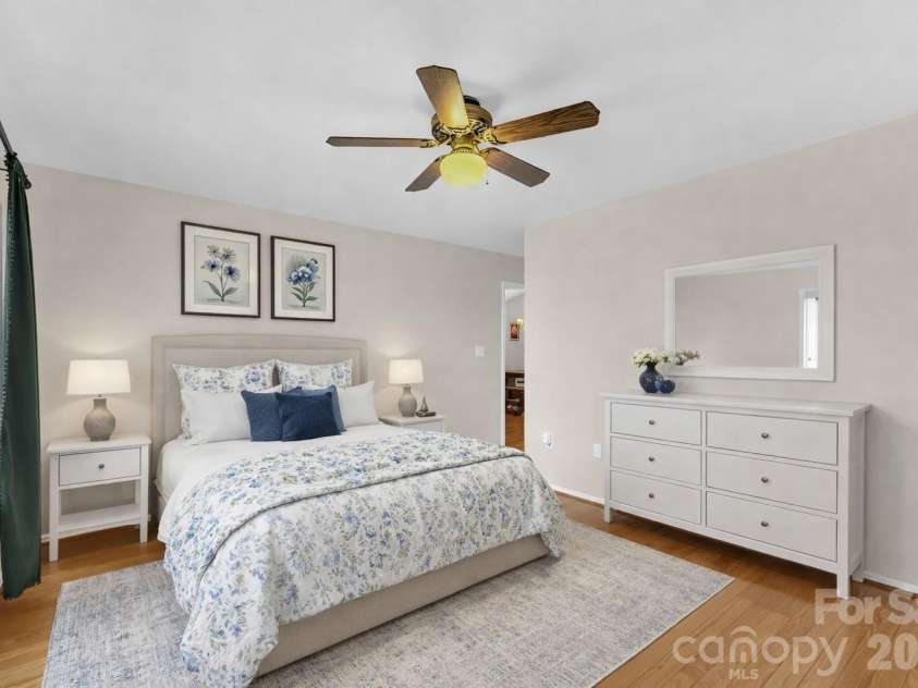 11 Poplar Drive, Mills River, NC 28759.  MLS# CAR4333561, YatesRealty ID 3615. Primary bedroom on main (virtually staged)