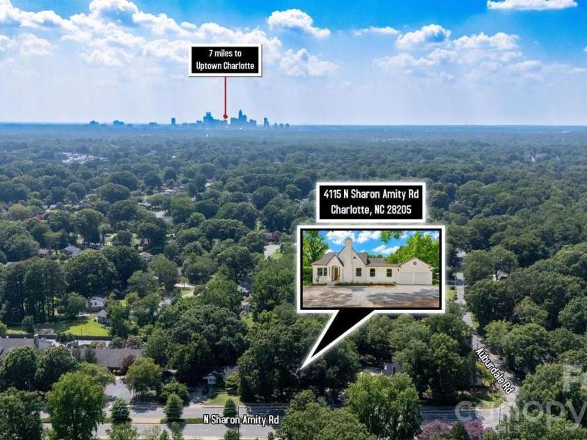 4115 Sharon Amity Road, Charlotte, NC 28205.  MLS# CAR4398721, YatesRealty ID 36166. 