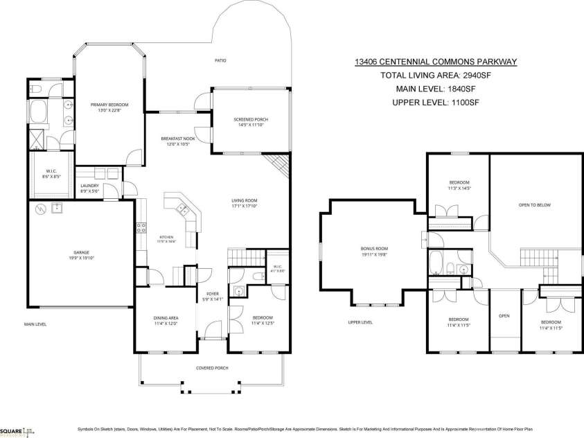 13406 Centennial Commons Parkway, Huntersville, NC 28078.  MLS# CAR4399839, YatesRealty ID 36168. 