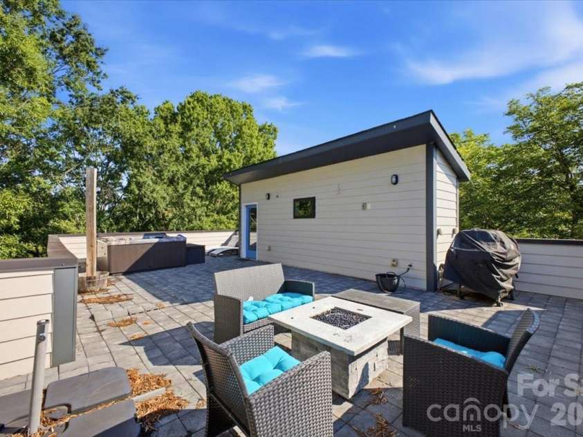 1315 Davidson Street, Charlotte, NC 28206.  MLS# CAR4400478, YatesRealty ID 36180. Roof top terrace