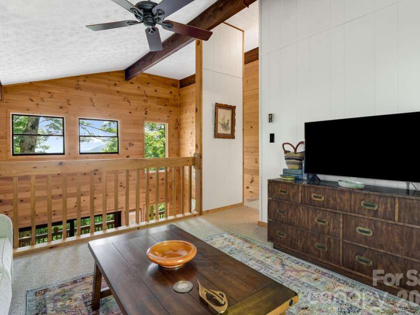 46 Trillium Lane, Mars Hill, NC 28754.  MLS# CAR4399565, YatesRealty ID 36188. Loft area for overflow guests,