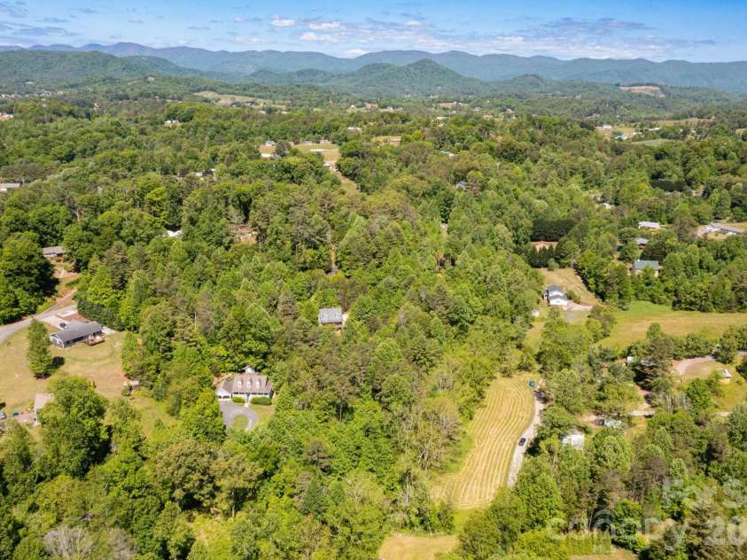 215 Butternut Lane, Leicester, NC 28748.  MLS# CAR4382382, YatesRealty ID 36205. Aerial Image