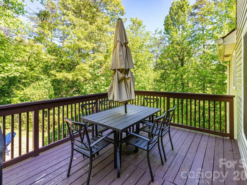 215 Butternut Lane, Leicester, NC 28748.  MLS# CAR4382382, YatesRealty ID 36205. Back Deck