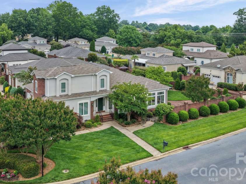 17712 Preston Lake Drive, Cornelius, NC 28031.  MLS# CAR4390824, YatesRealty ID 36211. Drone View - House