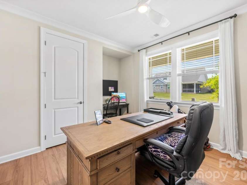 9612 Liberty Hill Drive, Mint Hill, NC 28227.  MLS# CAR4398722, YatesRealty ID 36215. Bedroom #3 being used as an office