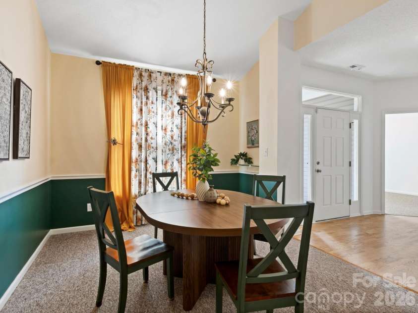 412 Silo Drive, Asheville, NC 28806.  MLS# CAR4399227, YatesRealty ID 36220. Formal dining room.
