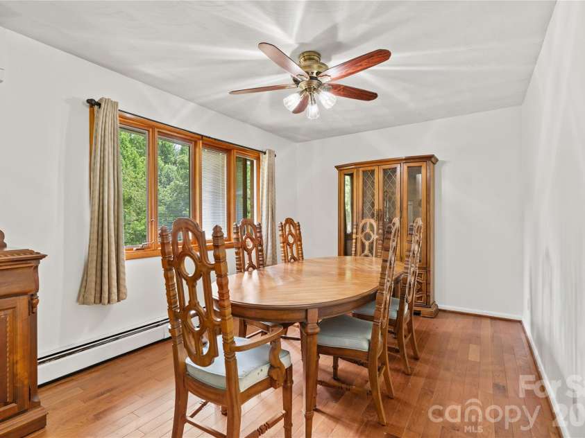737 Tillery Branch Road, Marshall, NC 28753.  MLS# CAR4401632, YatesRealty ID 36227. Dining room