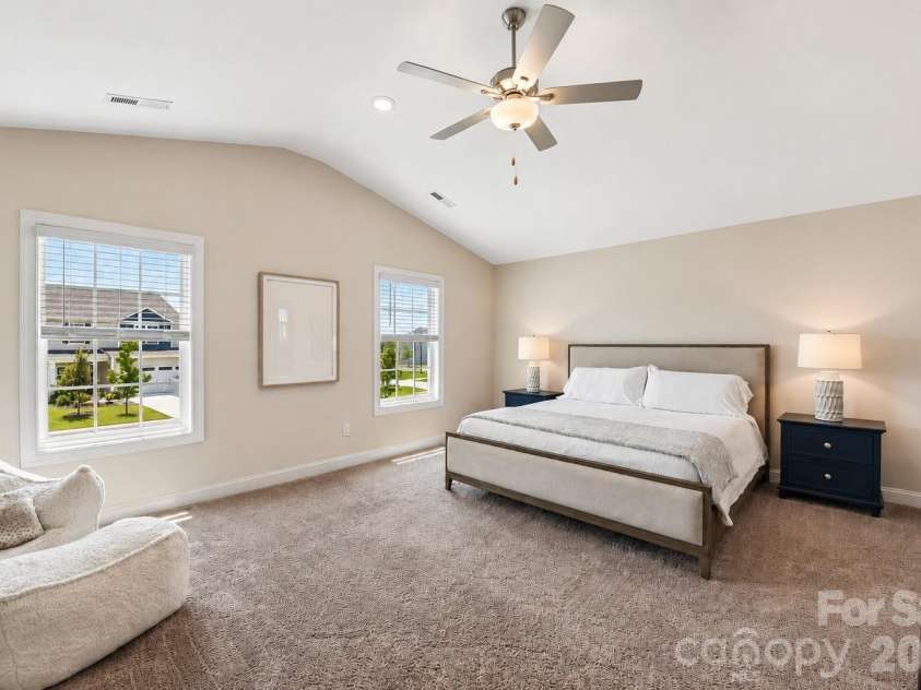 148 Tanner Loop, Troutman, NC 28166.  MLS# CAR4401637, YatesRealty ID 36232. Primary bedroom