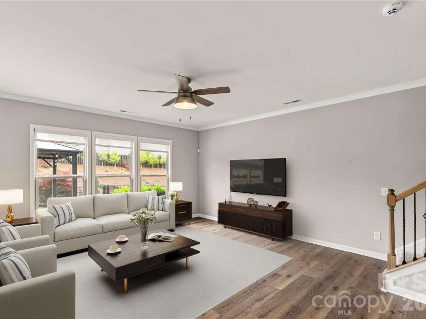 3442 Duchess Avenue, Indian Land, SC 29707.  MLS# CAR4376406, YatesRealty ID 36242. Virtually Staged Living Room