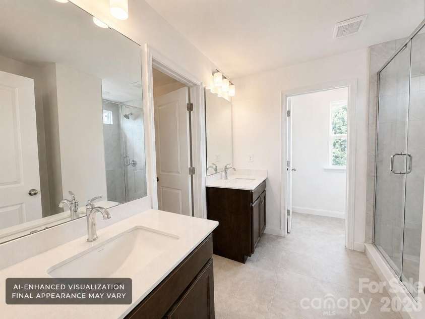 105 Plover Lane, Mooresville, NC 28115.  MLS# CAR4387709, YatesRealty ID 36243. Based on actual installed selections and current construction progress. Original photo shown adjacent. Final appearance may vary.
