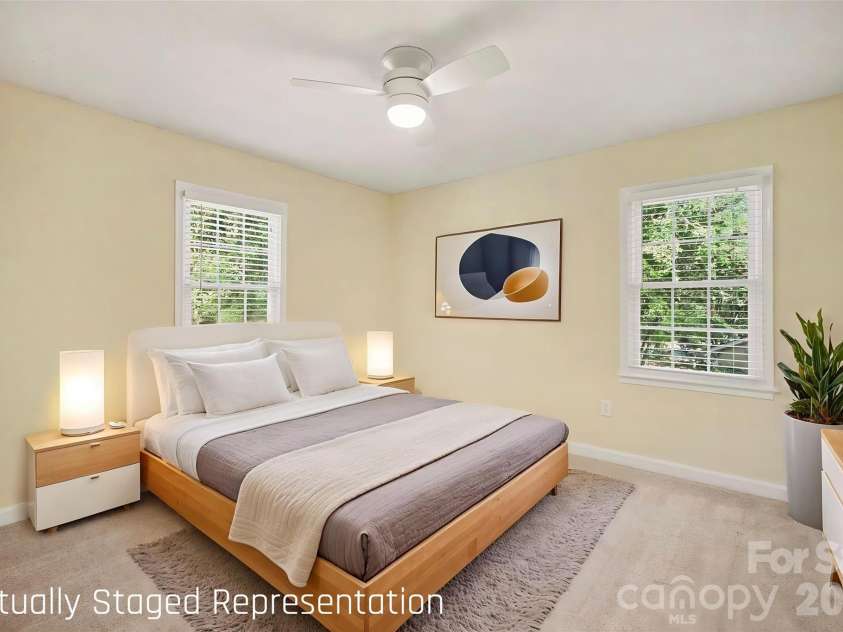 2248 Lawton Bluff Road, Charlotte, NC 28226.  MLS# CAR4418434, YatesRealty ID 36254. Bedroom 2 *Virtually staged*