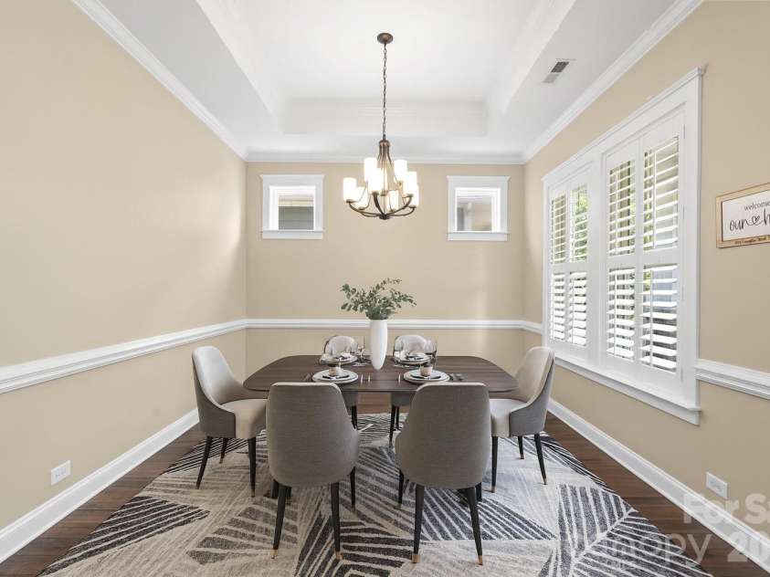 2145 Lexington Street, Belmont, NC 28012.  MLS# CAR4399353, YatesRealty ID 36265. Virtual Staged Dining area