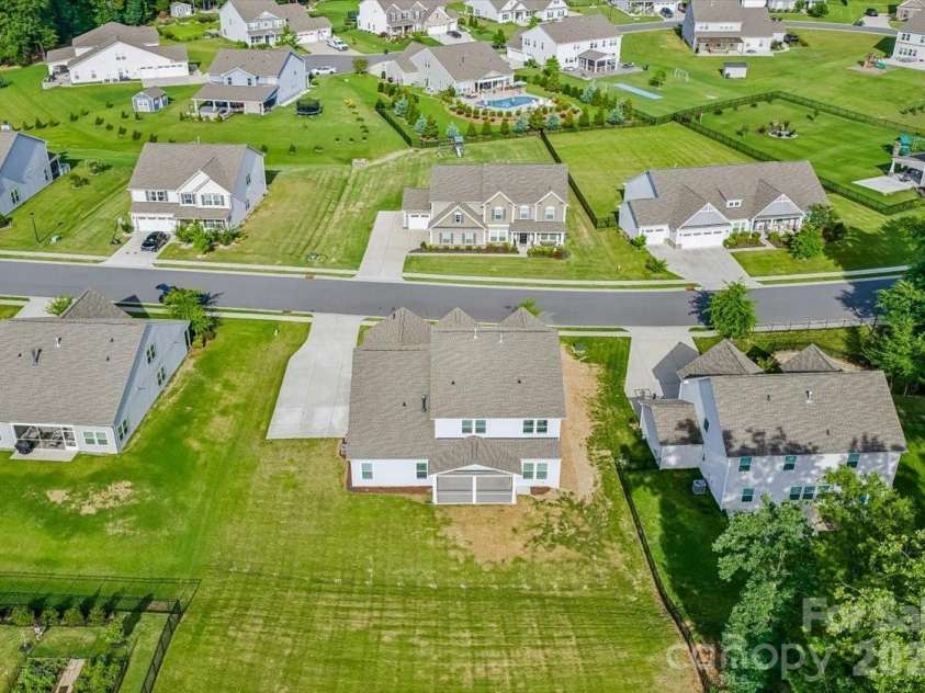 1427 Brooksland Place, Waxhaw, NC 28173.  MLS# CAR4398529, YatesRealty ID 36268. Aerial back
