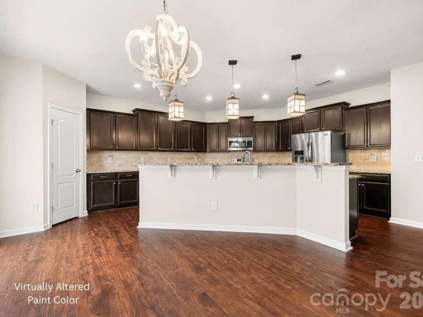 2617 Kinmere Drive, Gastonia, NC 28056.  MLS# CAR4358235, YatesRealty ID 36275. Virtually altered paint color - kitchen & breakfast nook