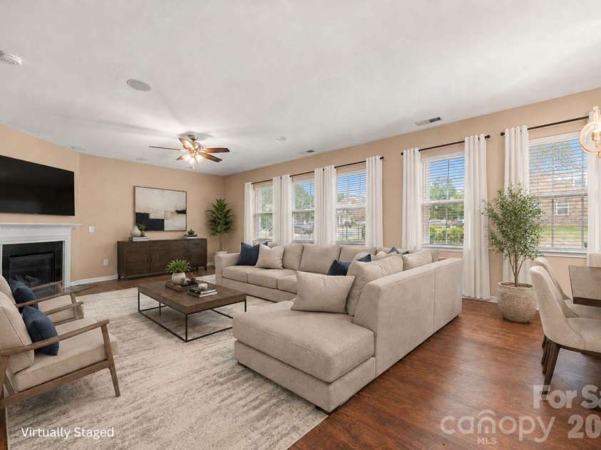 2617 Kinmere Drive, Gastonia, NC 28056.  MLS# CAR4358235, YatesRealty ID 36275. Virtually Staged - Living Room