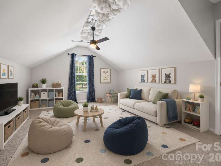 7076 White Bluff Drive, Tega Cay, SC 29708.  MLS# CAR4400835, YatesRealty ID 36276. Virtually staged bonus room/ bedroom / flex space