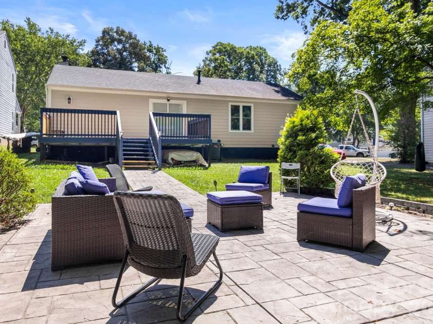 5917 Black Bear Court, Charlotte, NC 28214.  MLS# CAR4400228, YatesRealty ID 36278. Pack patio / yard