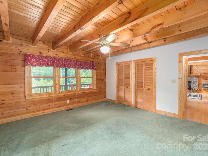 235 Timucua Trail, Waynesville, NC 28786.  MLS# CAR4301389, YatesRealty ID 3628. Primary bedroom.