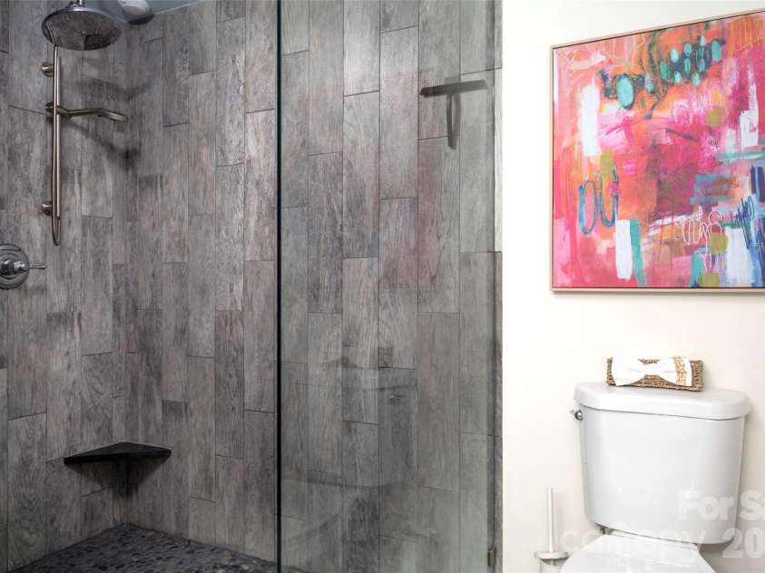 6236 River Cabin Lane, Charlotte, NC 28278.  MLS# CAR4395949, YatesRealty ID 36281. 3rd Full bathroom featuring zero entry shower