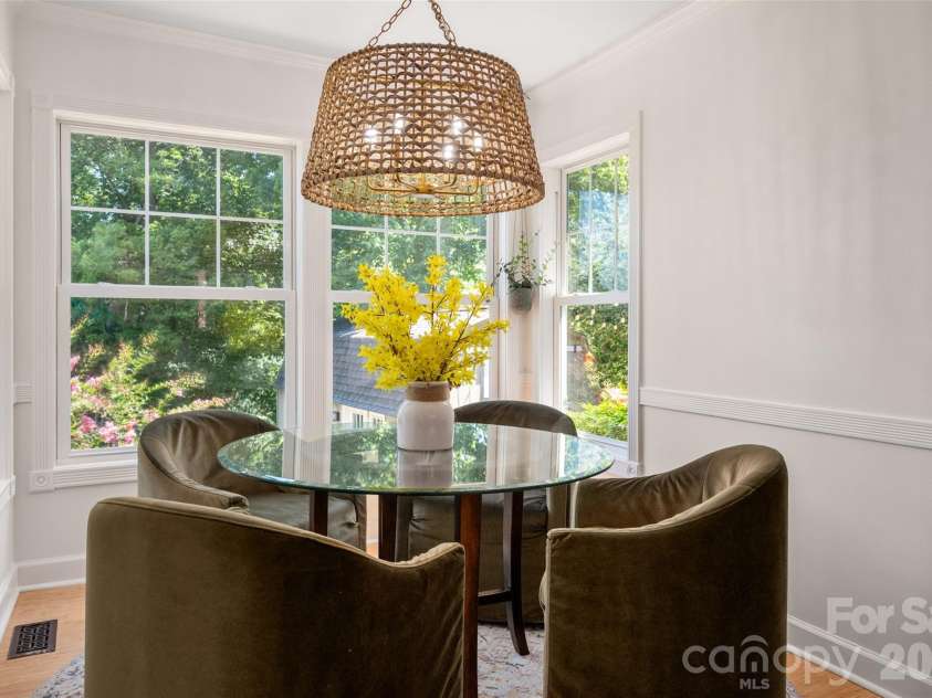 6236 River Cabin Lane, Charlotte, NC 28278.  MLS# CAR4395949, YatesRealty ID 36281. Breakfast with a view
