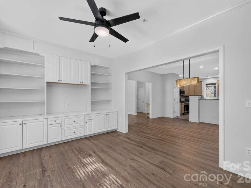8955 Rosalyn Glen Road, Cornelius, NC 28031.  MLS# CAR4396668, YatesRealty ID 36286. Flex Space can double as a home office or a 3rd Bedroom
