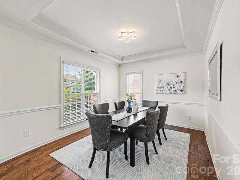 10202 Falling Leaf Drive, Concord, NC 28027.  MLS# CAR4396937, YatesRealty ID 36288. Dining Room off Foyer