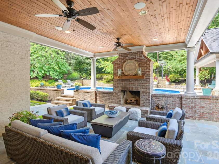 3221 Lazy Branch Road, Charlotte, NC 28270.  MLS# CAR4395496, YatesRealty ID 36290. Covered Porch