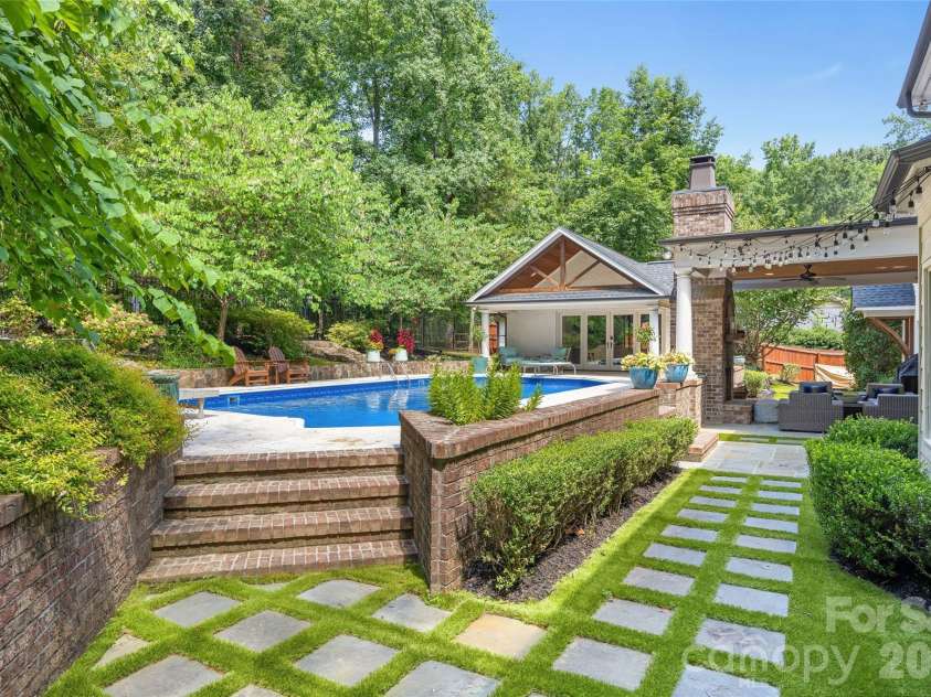 3221 Lazy Branch Road, Charlotte, NC 28270.  MLS# CAR4395496, YatesRealty ID 36290. Incredible yard