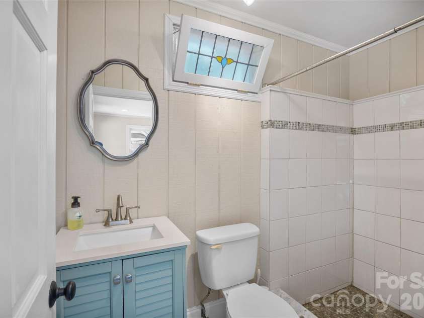 3221 Lazy Branch Road, Charlotte, NC 28270.  MLS# CAR4395496, YatesRealty ID 36290. Pool house bathroom