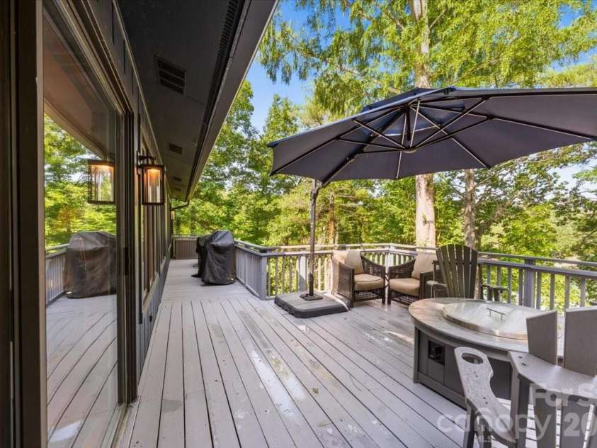 6149 Shore Drive, Nebo, NC 28761.  MLS# CAR4401444, YatesRealty ID 36297. Deck on main level