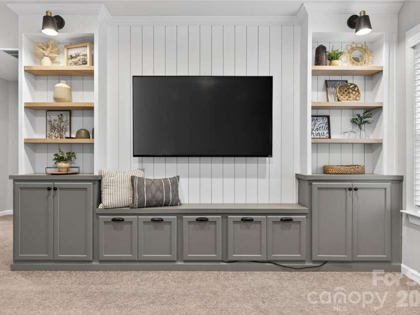 3022 Eagle Ridge Lane, Indian Trail, NC 28079.  MLS# CAR4386492, YatesRealty ID 36307. Custom Entertainment Center