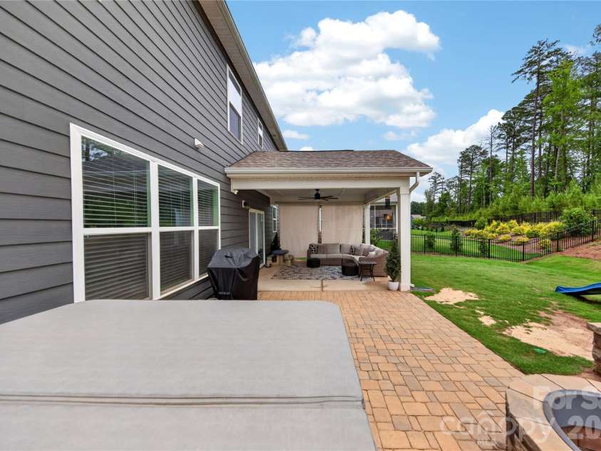 3022 Eagle Ridge Lane, Indian Trail, NC 28079.  MLS# CAR4386492, YatesRealty ID 36307. Expanded Paver Patio