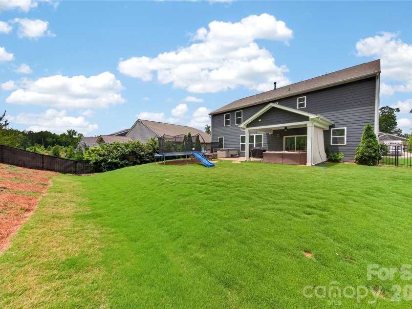 3022 Eagle Ridge Lane, Indian Trail, NC 28079.  MLS# CAR4386492, YatesRealty ID 36307. Fenced Backyard