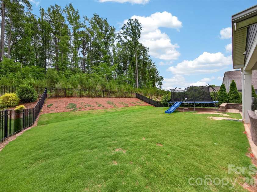 3022 Eagle Ridge Lane, Indian Trail, NC 28079.  MLS# CAR4386492, YatesRealty ID 36307. Fenced Private Backyard