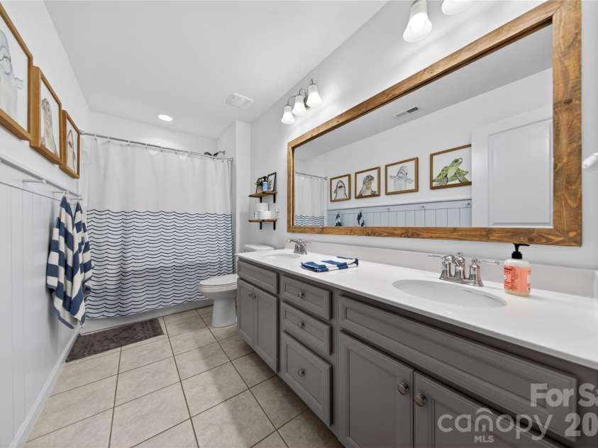 3022 Eagle Ridge Lane, Indian Trail, NC 28079.  MLS# CAR4386492, YatesRealty ID 36307. Hall Bathroom