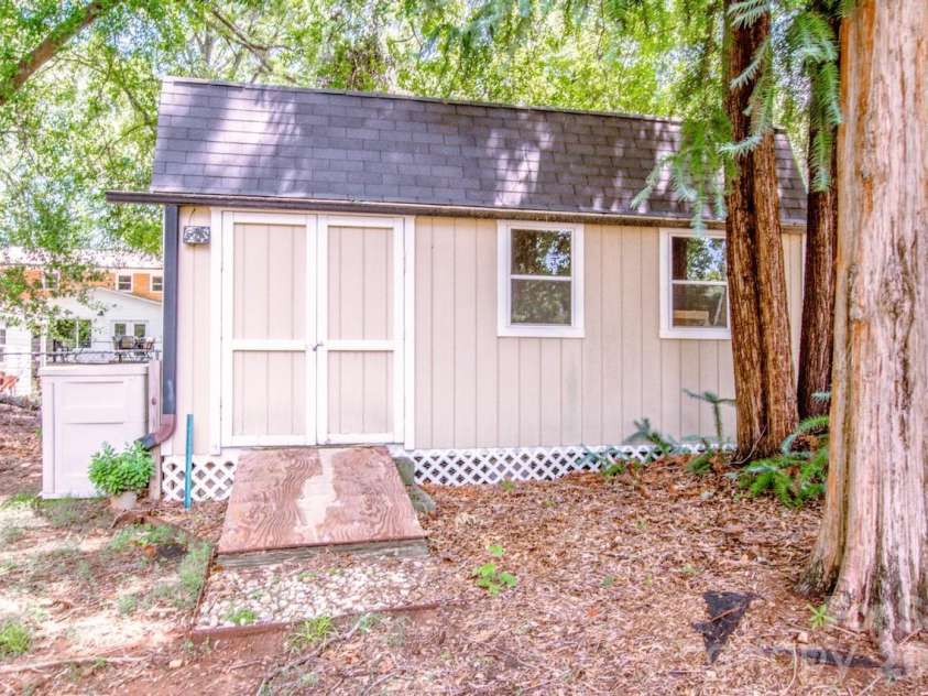 734 Willow Lane, Harrisburg, NC 28075.  MLS# CAR4401220, YatesRealty ID 36311. Shed for storage