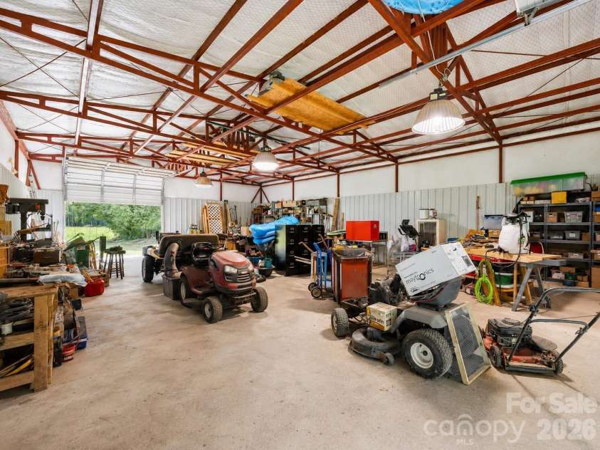1347 Killian Road, Stanley, NC 28164.  MLS# CAR4397694, YatesRealty ID 36318. Interior of the workshop