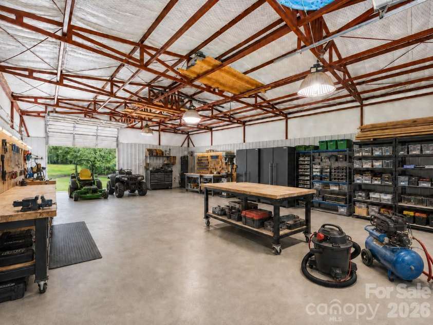 1347 Killian Road, Stanley, NC 28164.  MLS# CAR4397694, YatesRealty ID 36318. Virtually Reimagined Workshop for reference