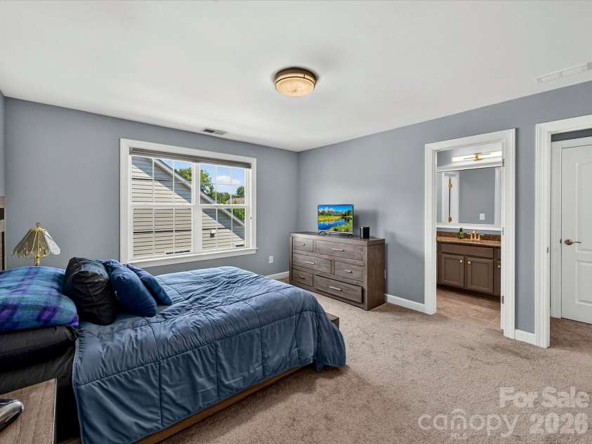 3029 Oliver Stanley Trail, Lancaster, SC 29720.  MLS# CAR4400413, YatesRealty ID 36334. Upper-Level Bedroom 4 has Bath Access