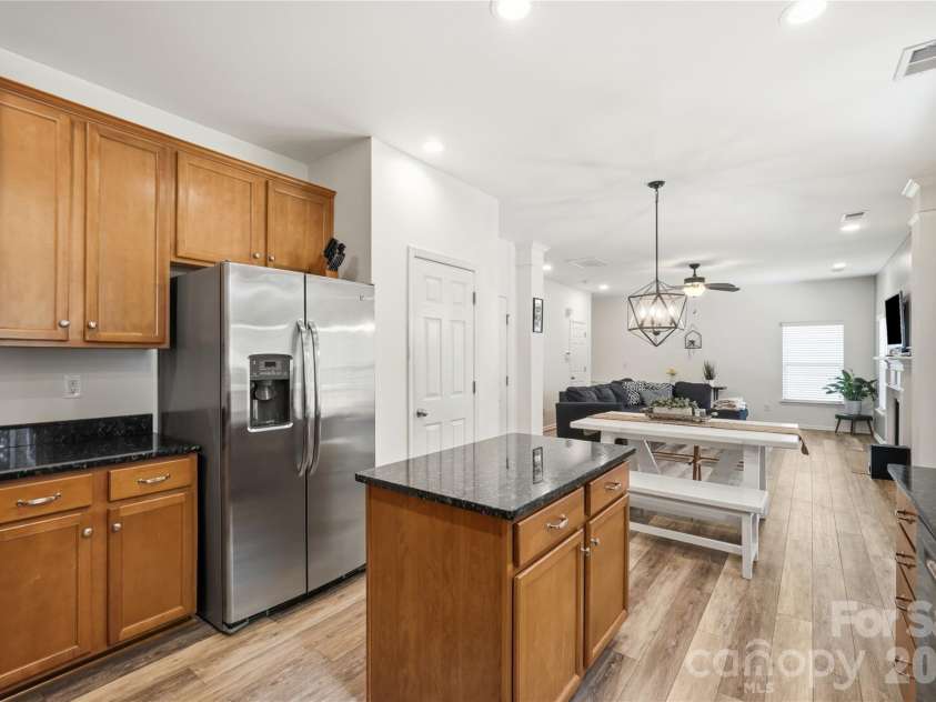 1034 Canopy Drive, Indian Trail, NC 28079.  MLS# CAR4399954, YatesRealty ID 36339. Open kitchen with generous counter space and breakfast seating